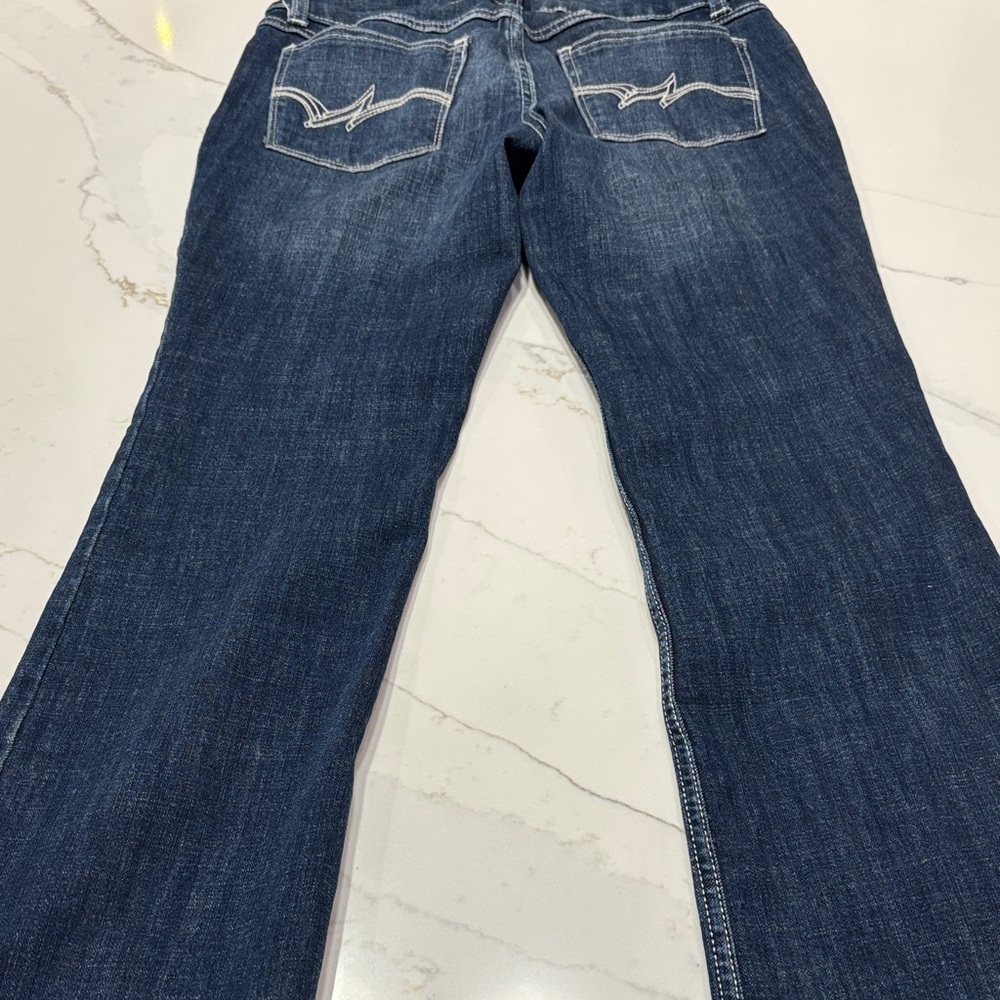Wrangler Boot Cut Jeans in Indigo Blue - Picture 7 of 16